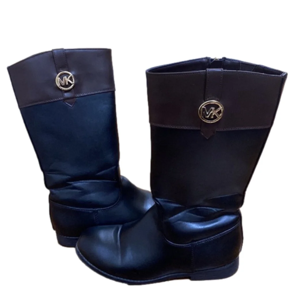 Michael Kors Emma Kelly black/brown boots size 5